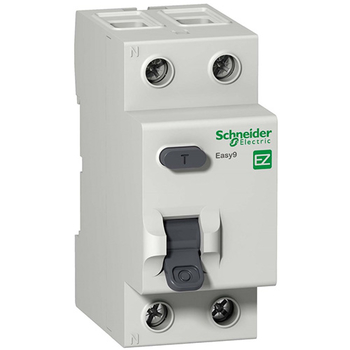 Дифференциальный выключатель Schneider Electric (УЗО) EASY 9 2P 40А 30мА AC 4,5 кА - Электрика, НВА - Модульное оборудование - Дифференциальные автоматы - . Магазин оборудования для автономного и резервного электропитания Ekosolar.ru в Ессентуках