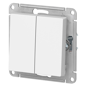 Выключатель Schneider Electric AtlasDesign 2-клавишный сх.5, 10АХ, белый, механизм - Электрика, НВА - Выключатели и розетки - Выключатели - . Магазин оборудования для автономного и резервного электропитания Ekosolar.ru в Ессентуках