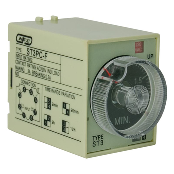 Реле времени 220V ST3PC-F (0.25-2m/20m/2h/12h) Энергия - Электрика, НВА - Реле, автоматизация и управление - Реле времени - . Магазин оборудования для автономного и резервного электропитания Ekosolar.ru в Ессентуках