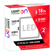 Светильник LightPhenomenON Downlight LT-TP-DL-01-18W-6500K встраиваемый квадратный 170х170 LED - Светильники - Светильники DOWNLIGHT - . Магазин оборудования для автономного и резервного электропитания Ekosolar.ru в Ессентуках